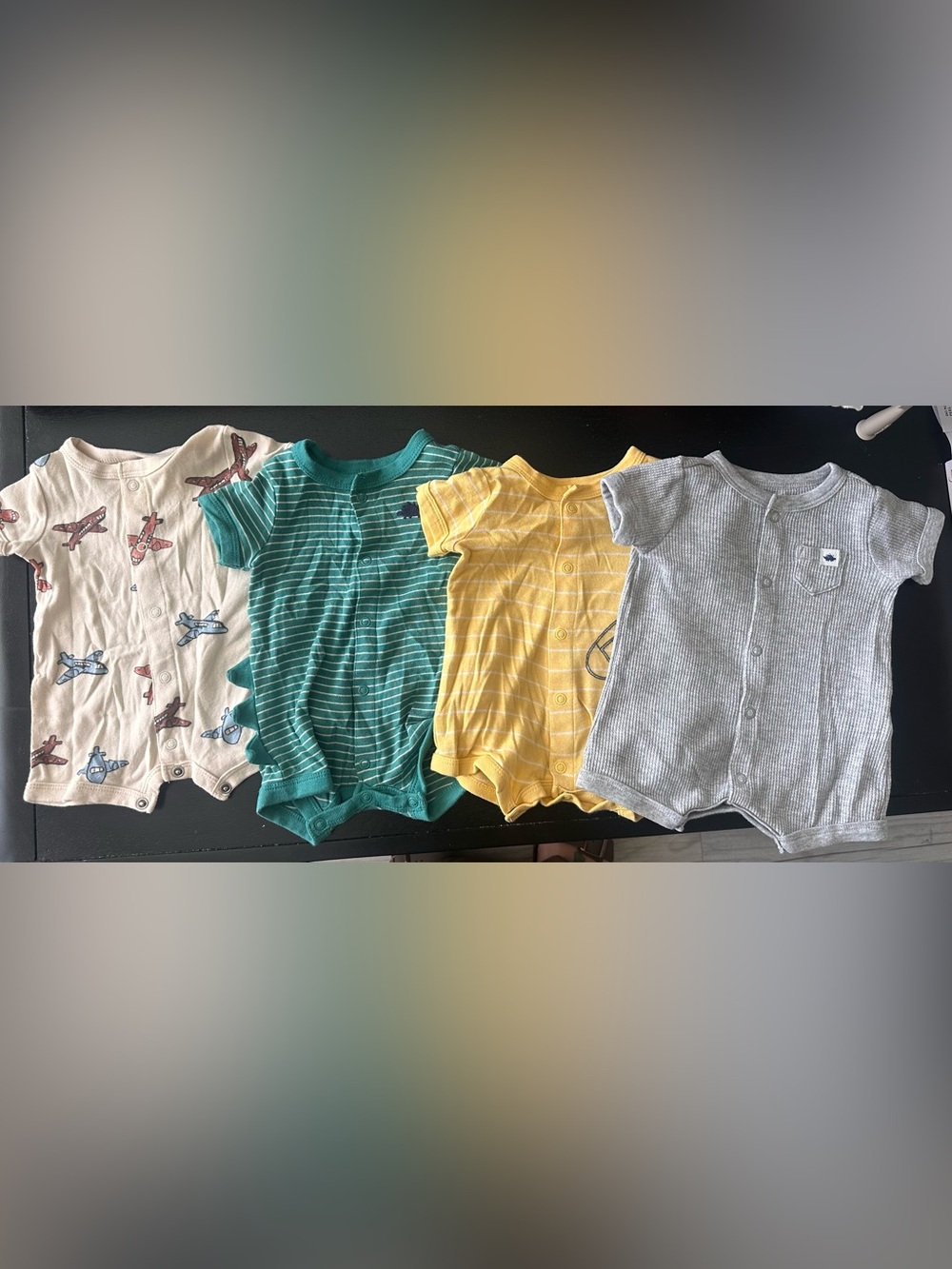 Carters newborn Baby Rompers - Button Front
